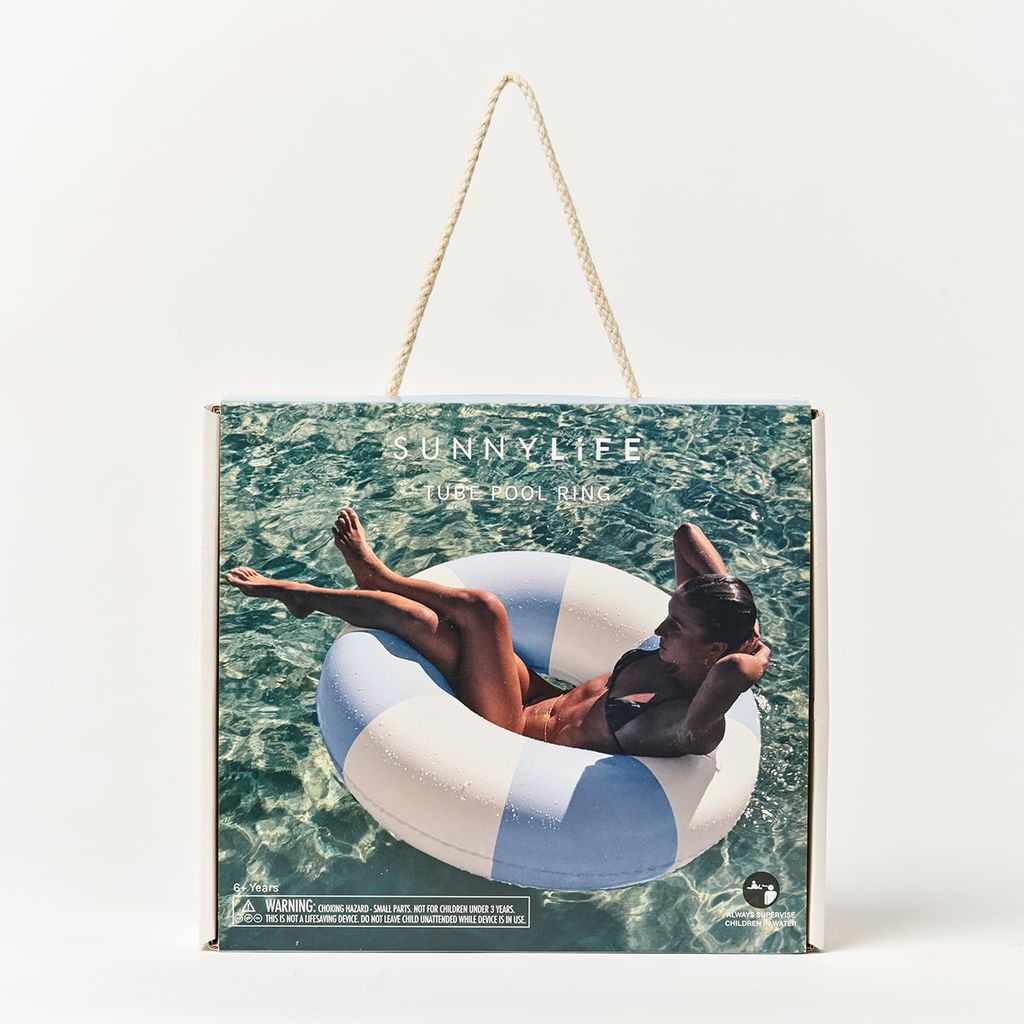Sunnylife Tube Pool Ring La Mer Med Blue