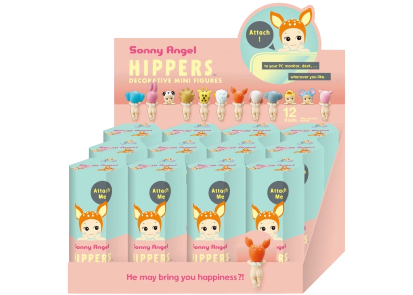 Sonny Angel Hippers Animals Series Sealed Case (Einzelpack)