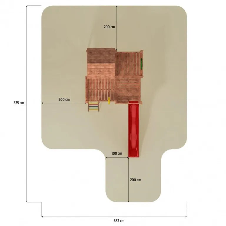 Fungoo MY SPACE XL slide RED