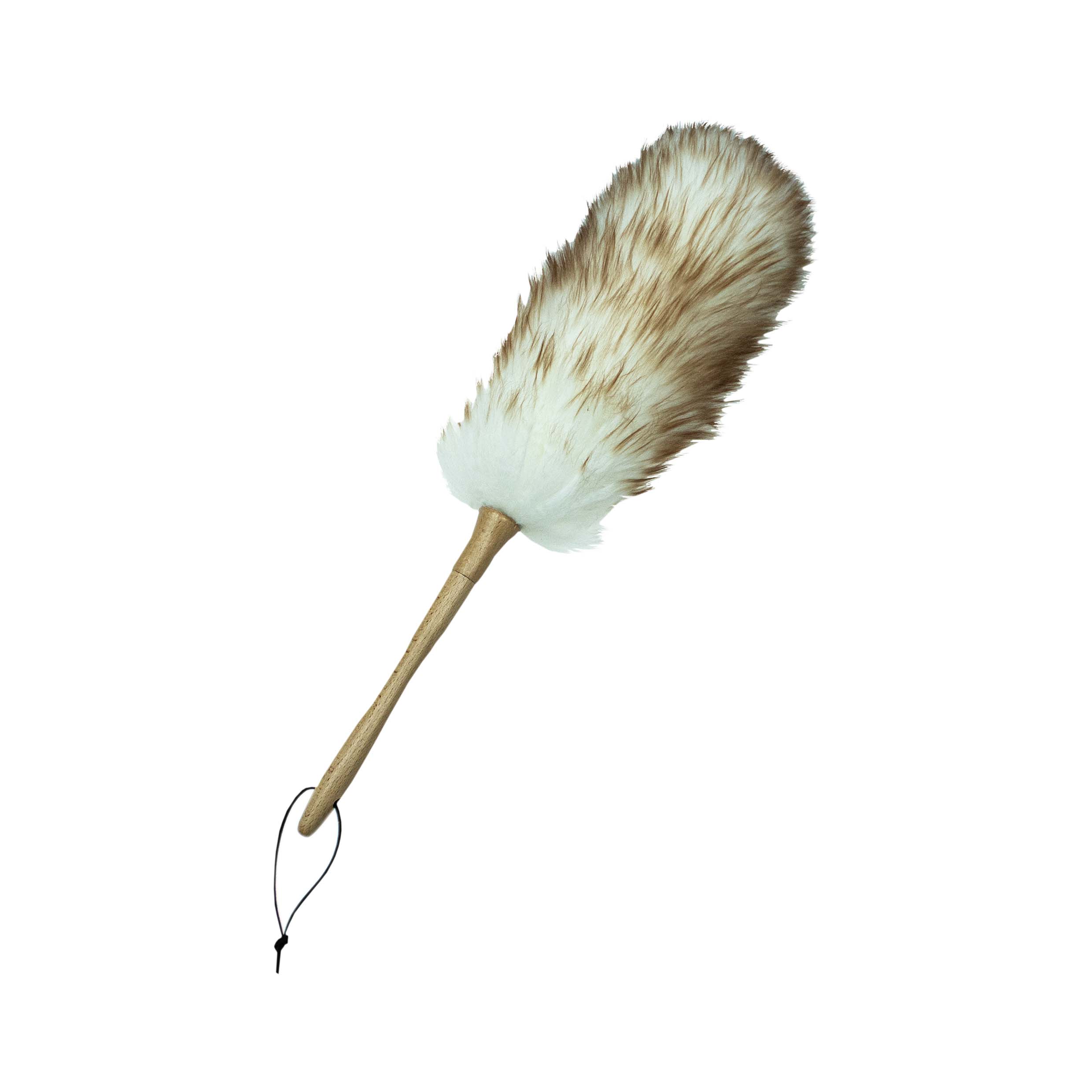 CREaCLEAN Staubwedel mit Holzgriff, Lammwolle