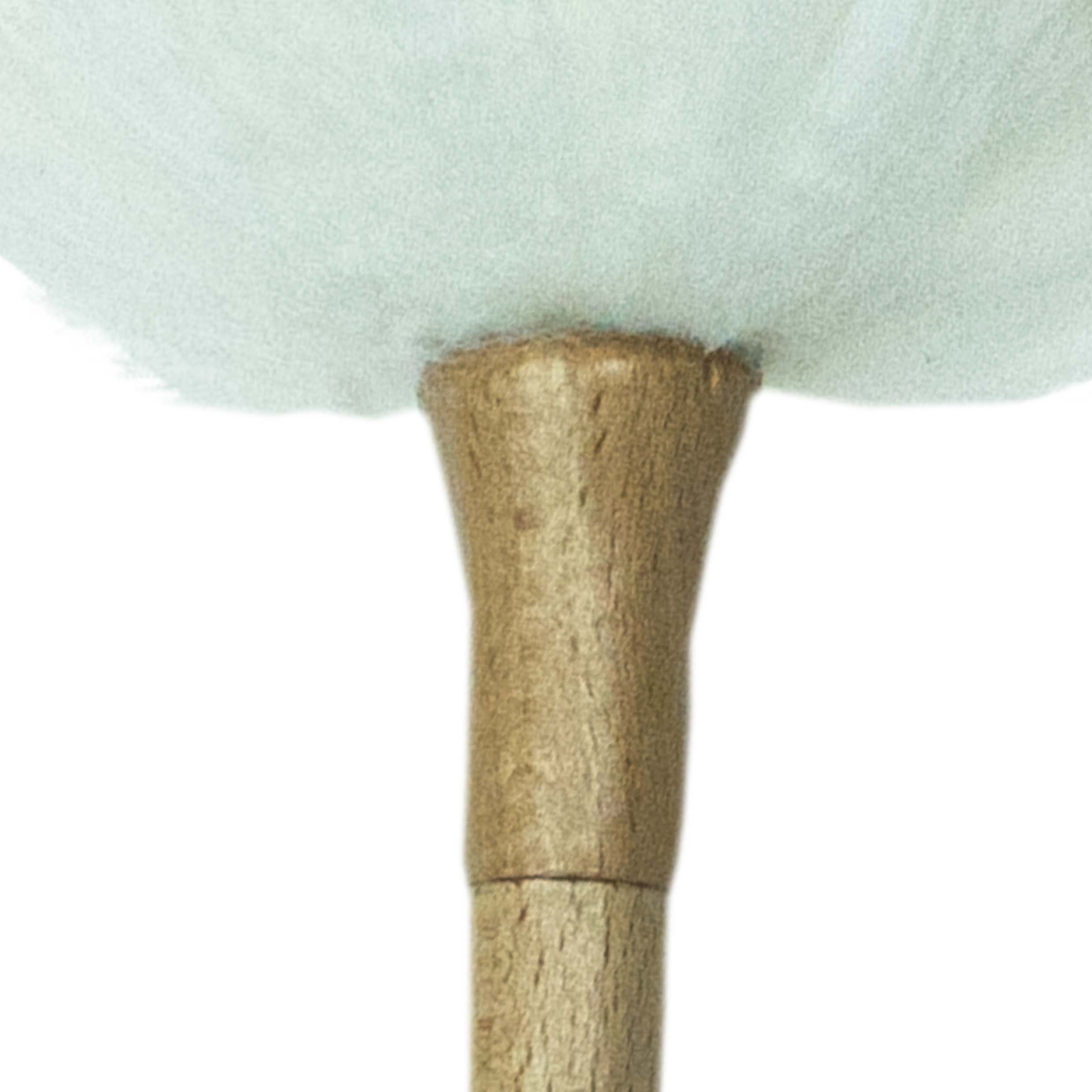 CREaCLEAN Staubwedel mit Holzgriff, Lammwolle