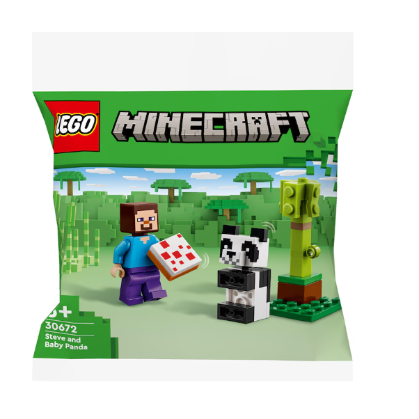 LEGO Minecraft Steve mit Baby-Panda Polybag 30672
