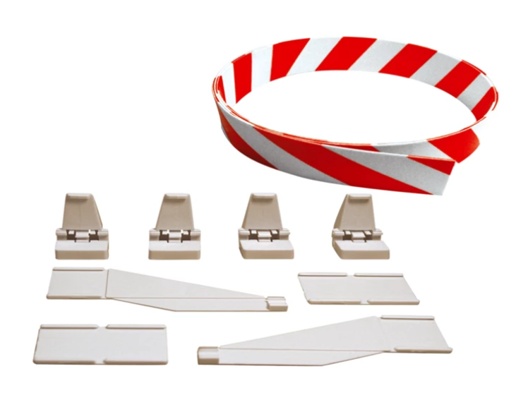 Carrera 1:24 Leitplanke Rot/Weiss