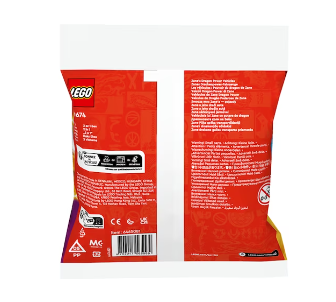 LEGO Ninjago Zanes Drachenpower-Fahrzeuge Polybag 30674