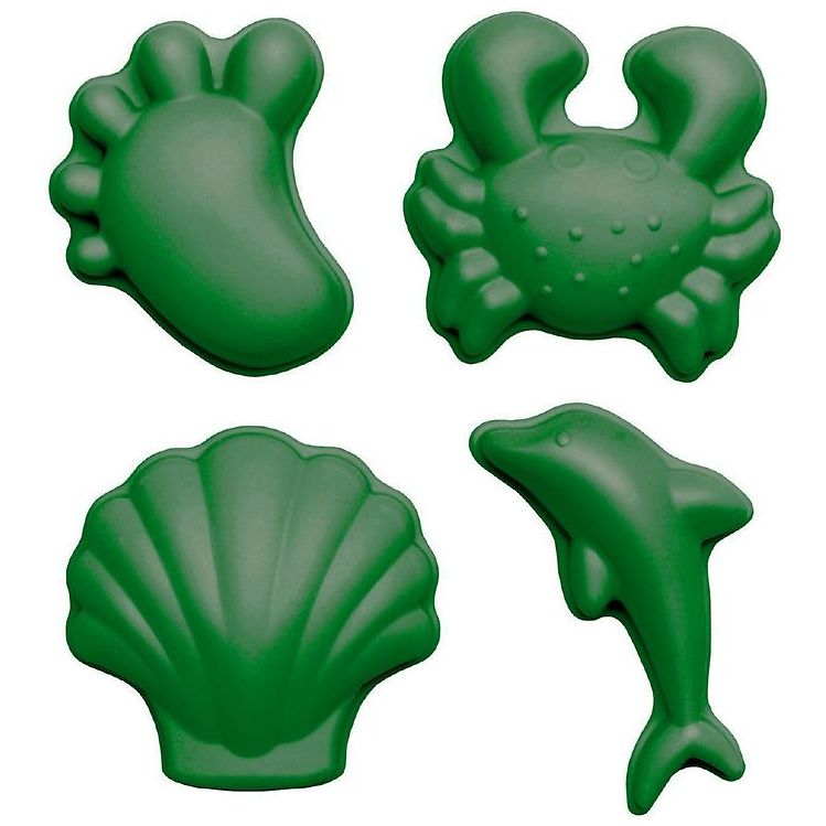 Scrunch Bucket - Silikon Sandformen 4er Set Moosgrün