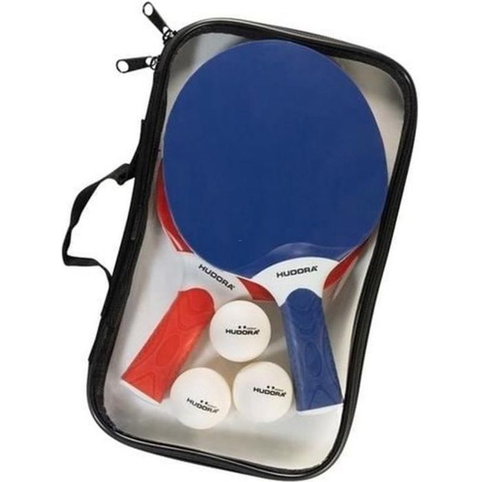 Hudora Tischtennisset Outdoor (rot/blau)