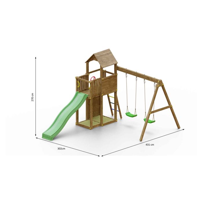 Fungoo Boomer3 KDI slide GREEN