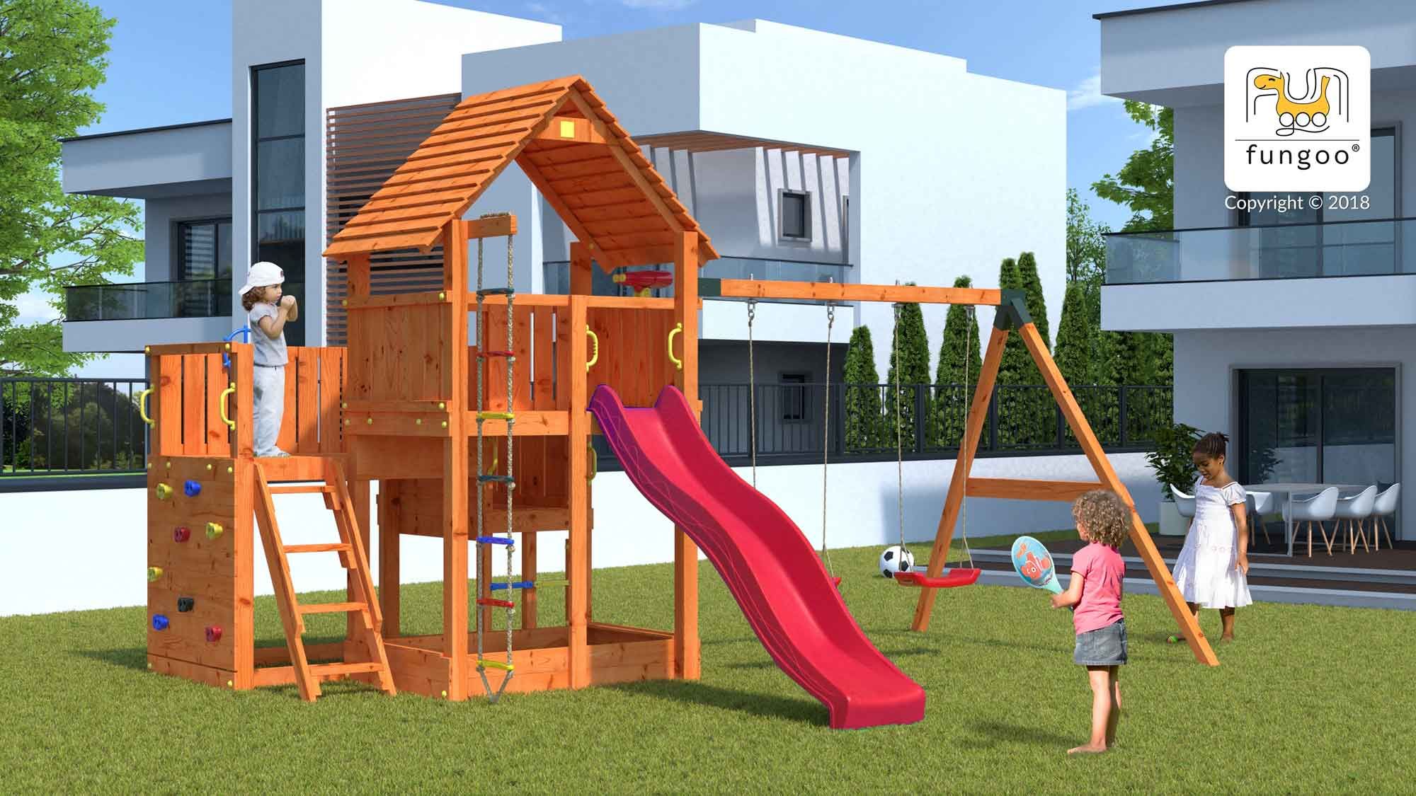 Fungoo SET BIG LEADER MOVE RED slide RED