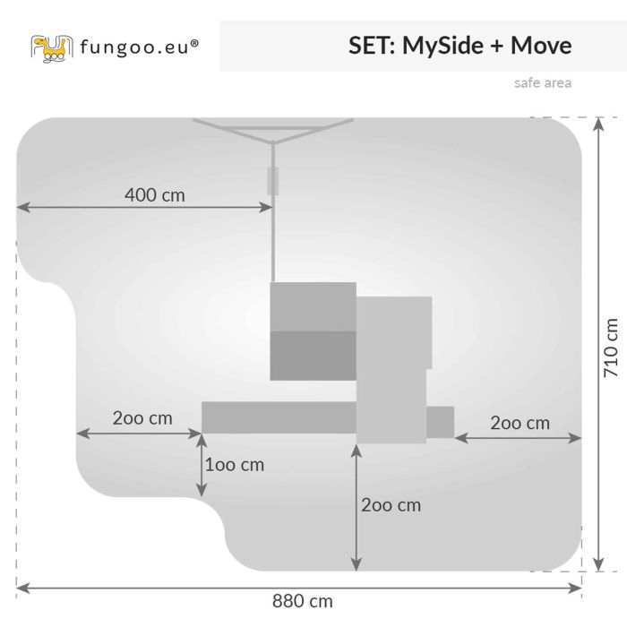 Fungoo SET MOVE MySIDE slide YELLOW