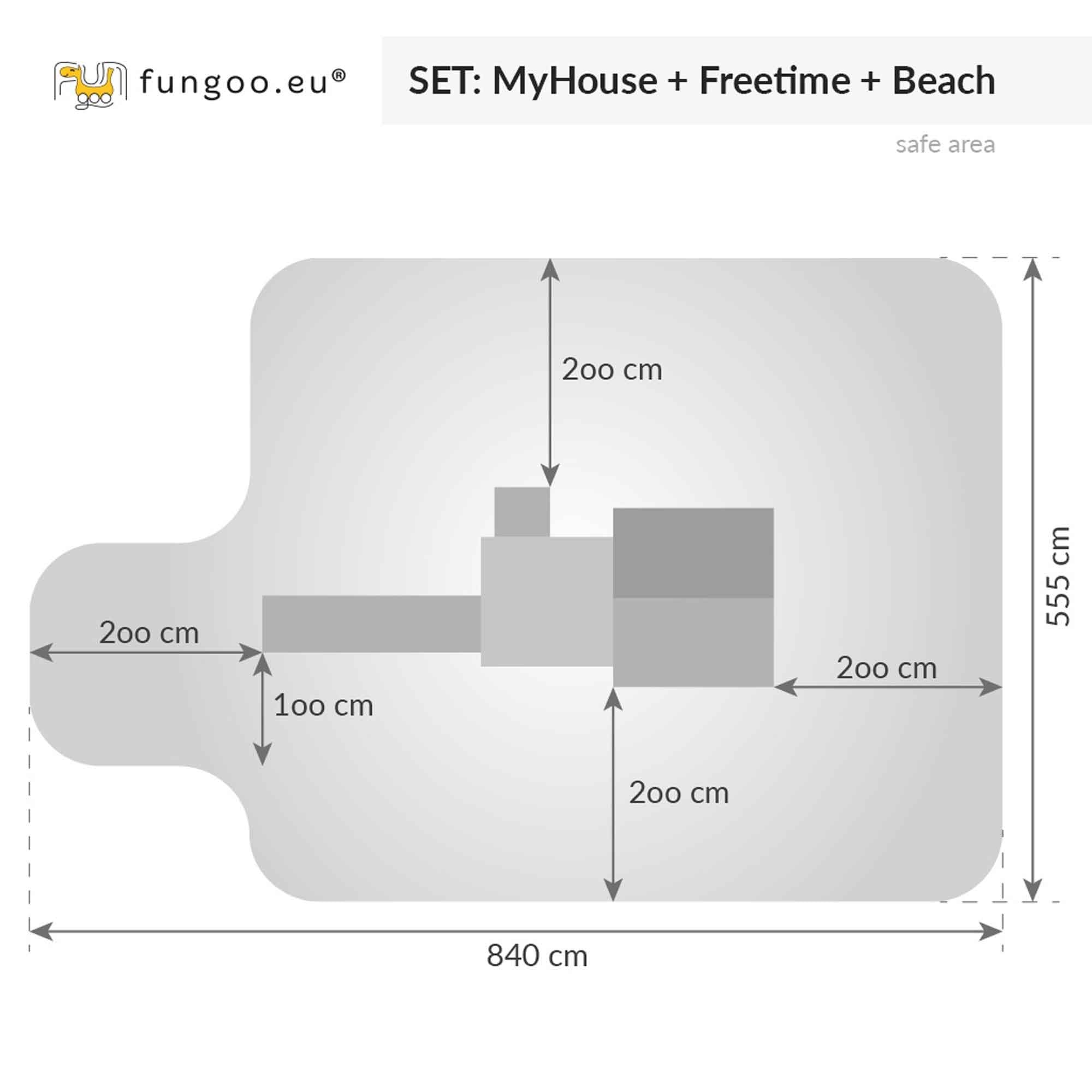 Fungoo SET MyHOUSE FREE TIME BEACH slide BLUE