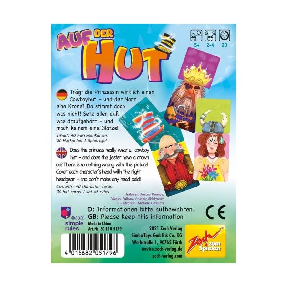 Auf der Hut Kartenspiel