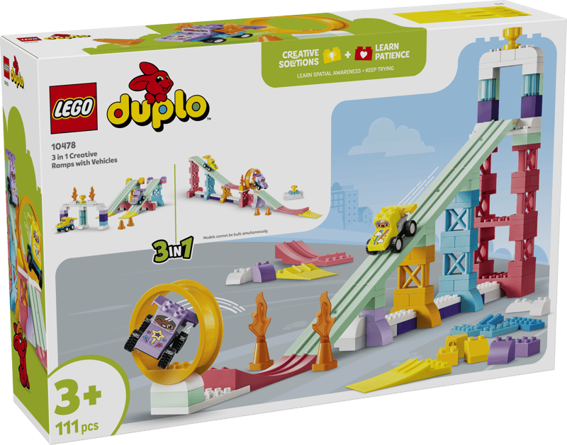 LEGO DUPLO Town Kreative Sprungschanzen mit kleinen Flitzern 3-in-1-Set 10478
