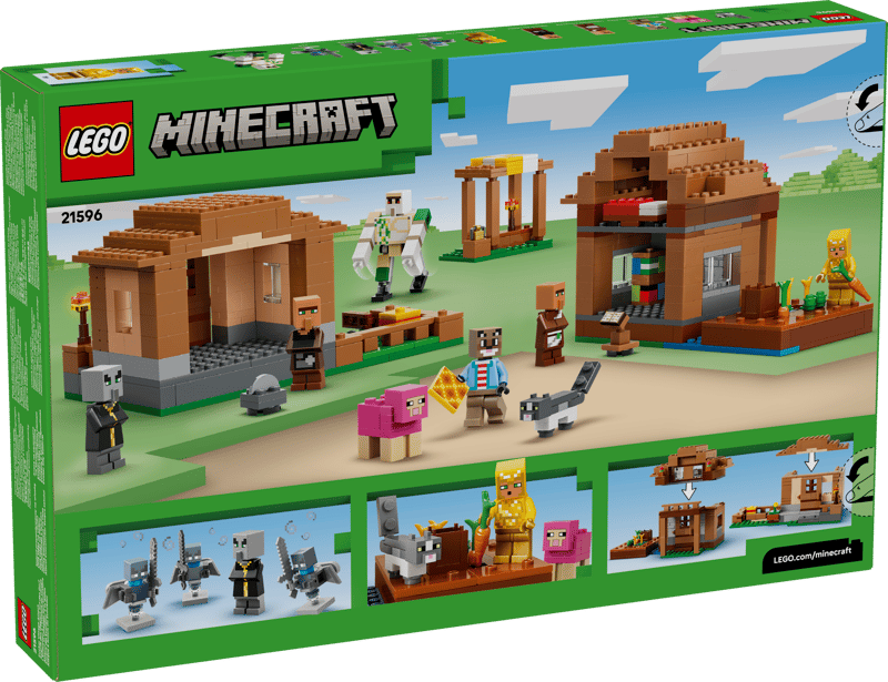 LEGO Minecraft Angriff des Magiers auf das Dorf 21596