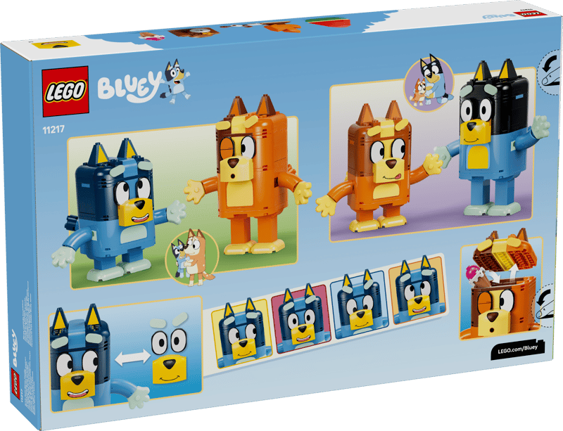 LEGO Bluey Blueys Familie aus LEGO Steinen 11217