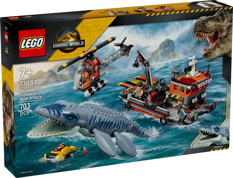 LEGO Jurassic World Mosasaurier-Angriff auf das Boot 77983