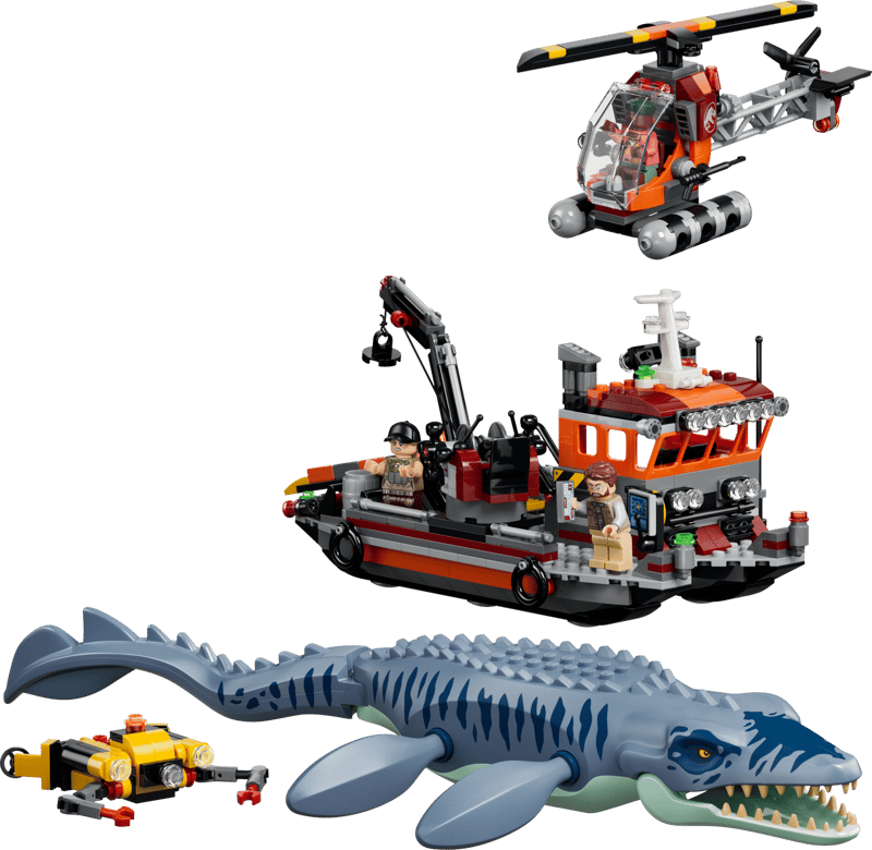 LEGO Jurassic World Mosasaurier-Angriff auf das Boot 77983