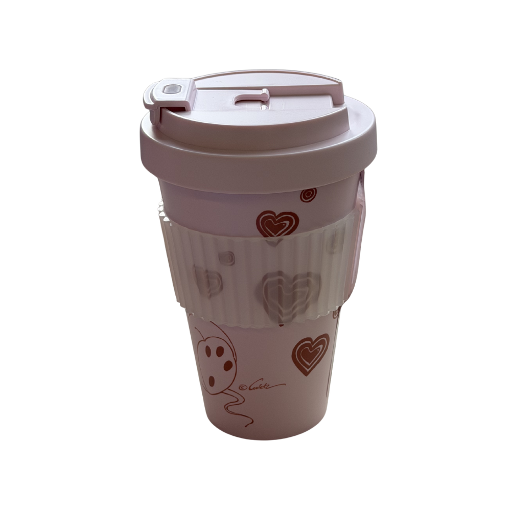 Diddl Coffee-to-go-Becher rosa