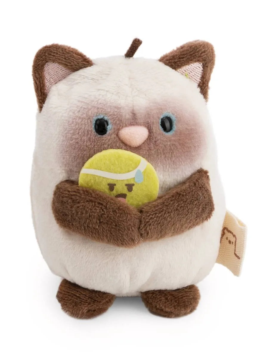 Nici Siamkatze Siamy 8cm mit Tennisball und Schläger