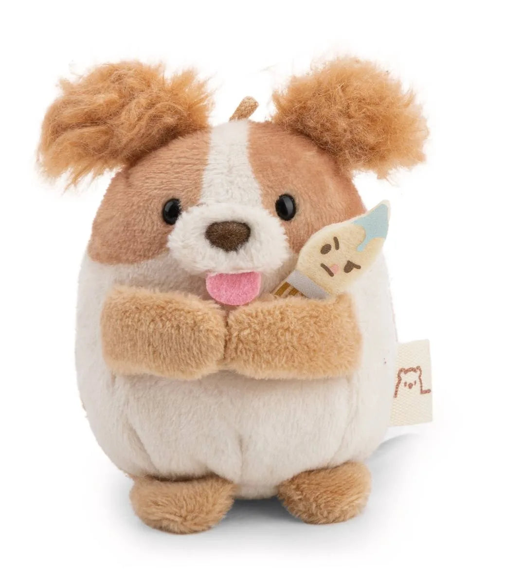 Nici Spaniel Brushy 8cm mit Pinsel und Farbpalette