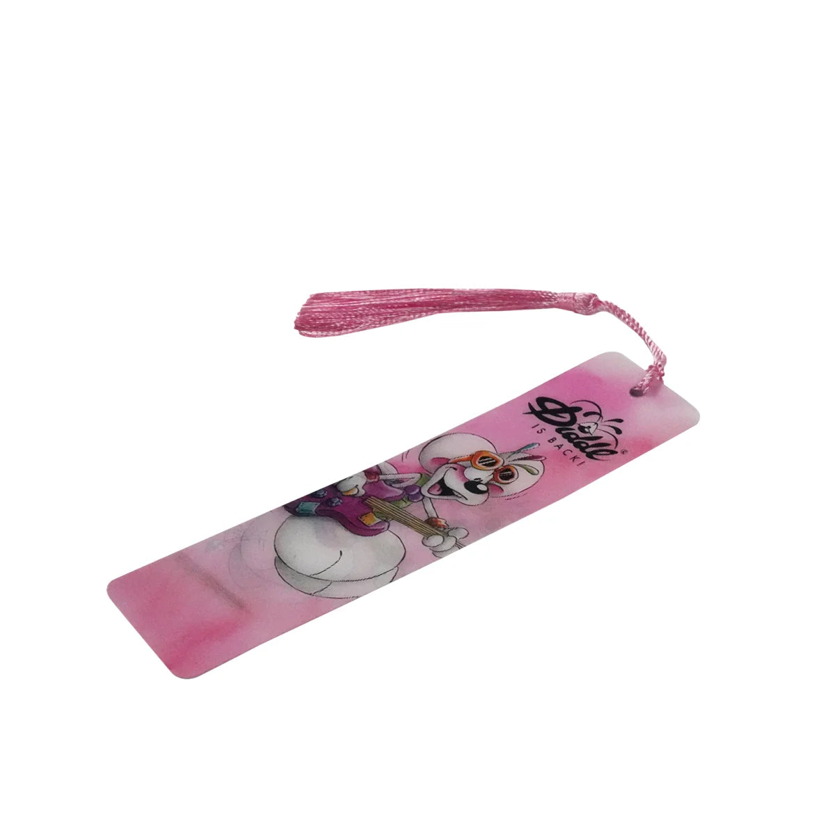 Diddl 3D-Optik-Lesezeichen Rosa Diddl Gitarre