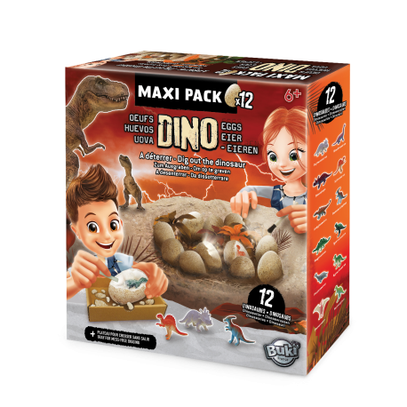 BUKI DINO EIER MAXI PACK X12