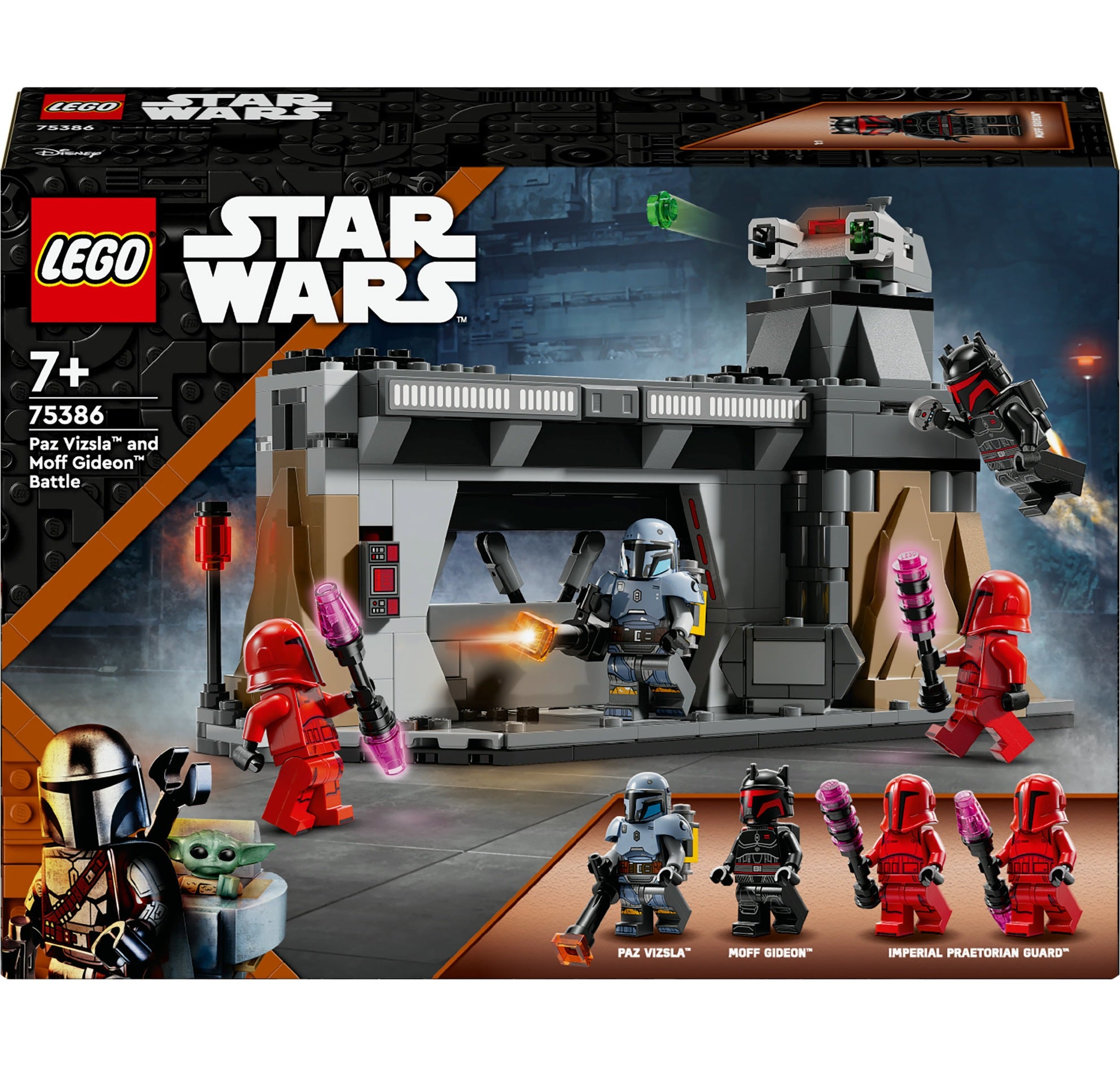 LEGO Star Wars Duell zwischen Paz Vizsla und Moff Gideon 75386