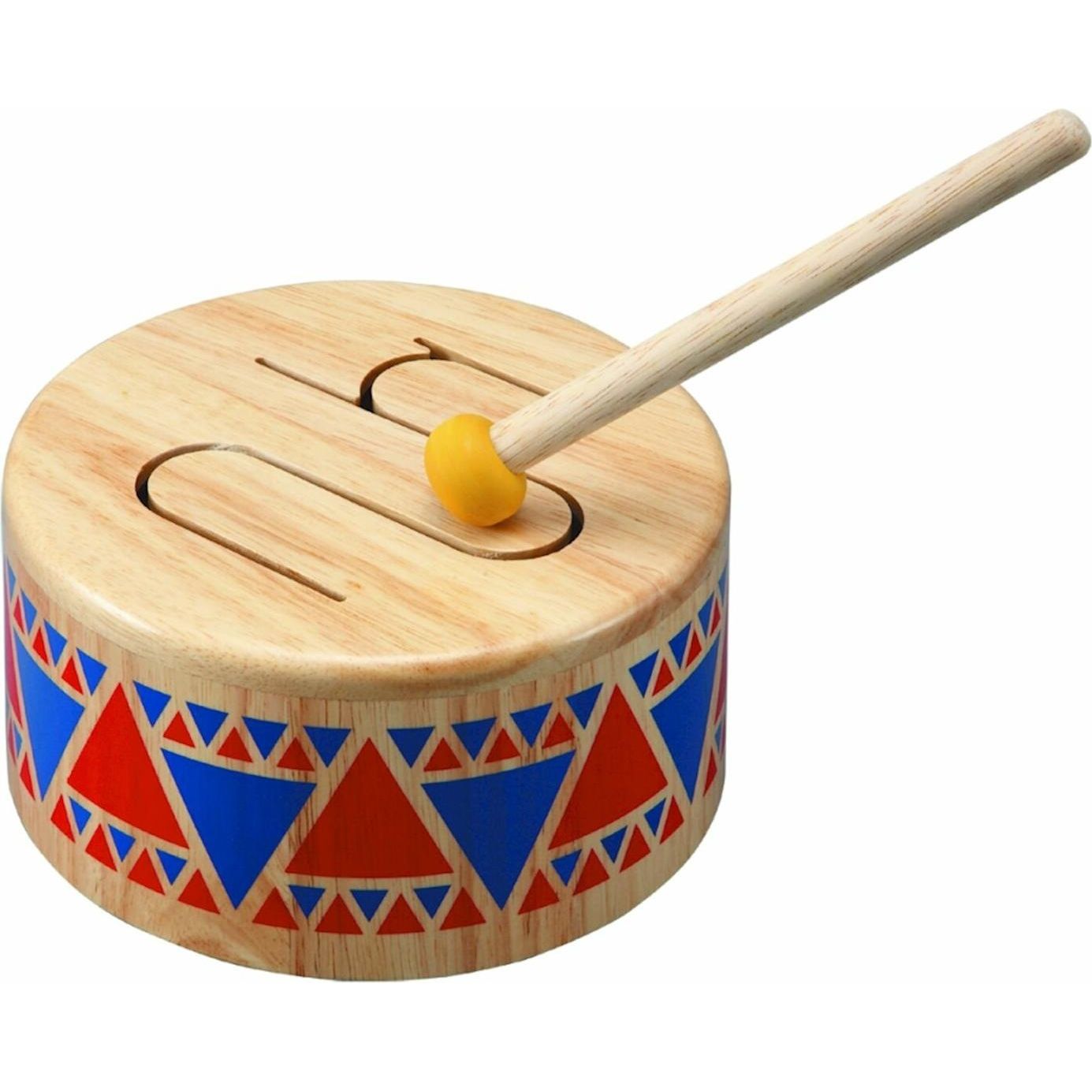 Holztrommel mit Schlägel