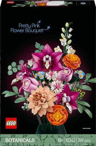 LEGO Botanicals Schöner Rosafarbener Blumenstrauss 10342