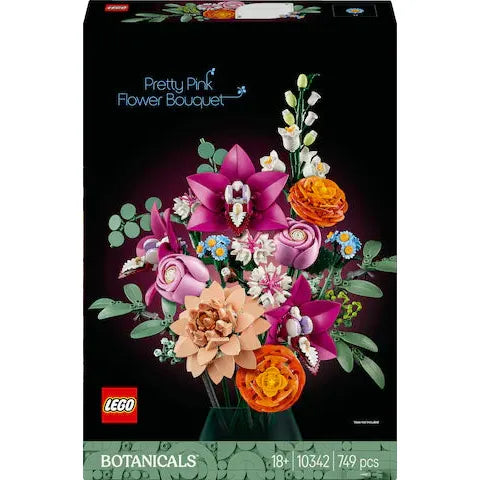 LEGO Botanicals Schöner Rosafarbener Blumenstrauss 10342