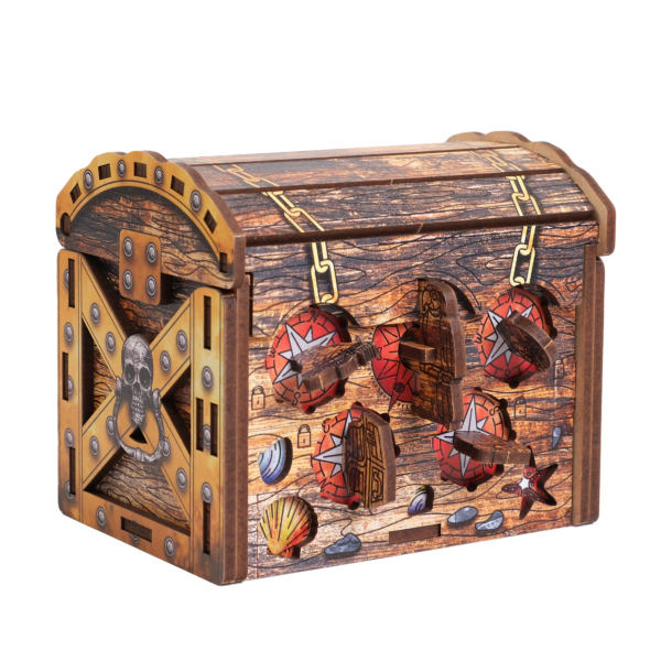 Escape Welt Art Secret Box "Piraten Schatzkiste" - Rätselbox
