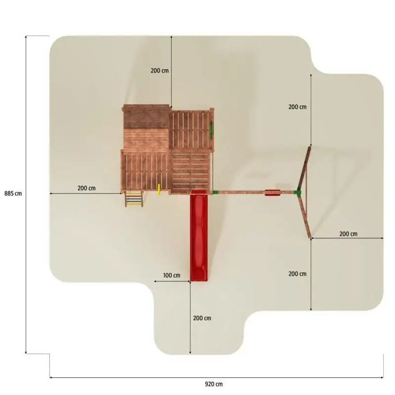 Fungoo SET  MY SPACE XL MOVE slide RED