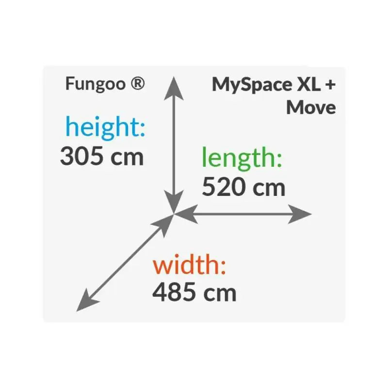 Fungoo SET  MY SPACE XL MOVE slide RED