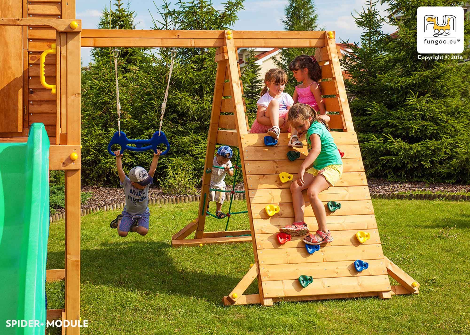 MAXI SET Fungoo SPIDER LAND slide RED,GREEN