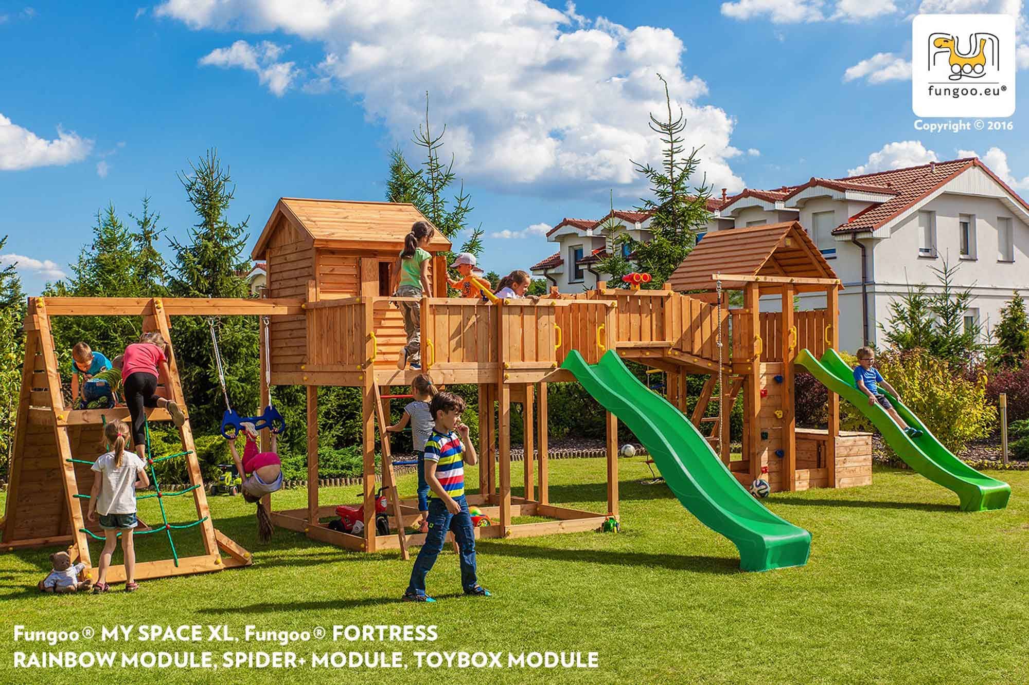 MAXI SET Fungoo SPIDER LAND slide RED,GREEN