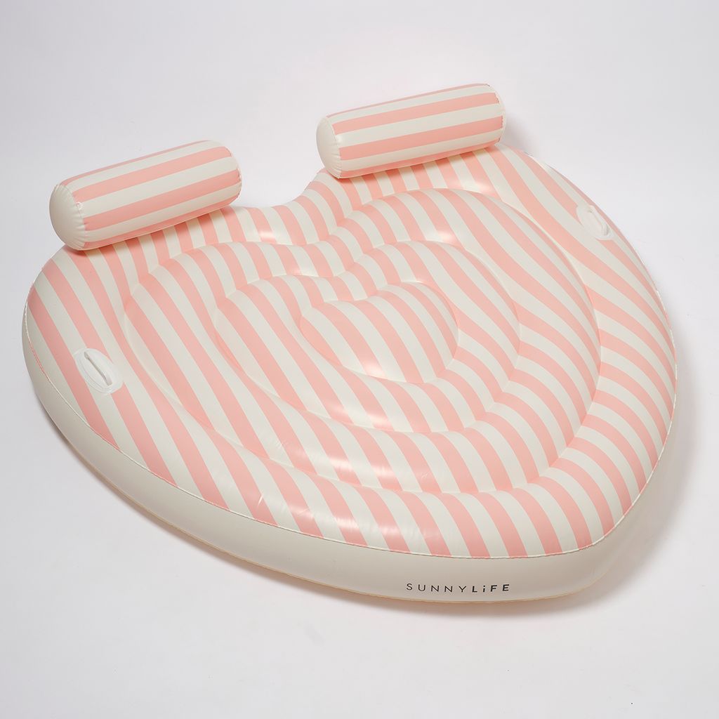 Sunnylife Doppel Luftmatratze Stole My Heart Pink Stripe