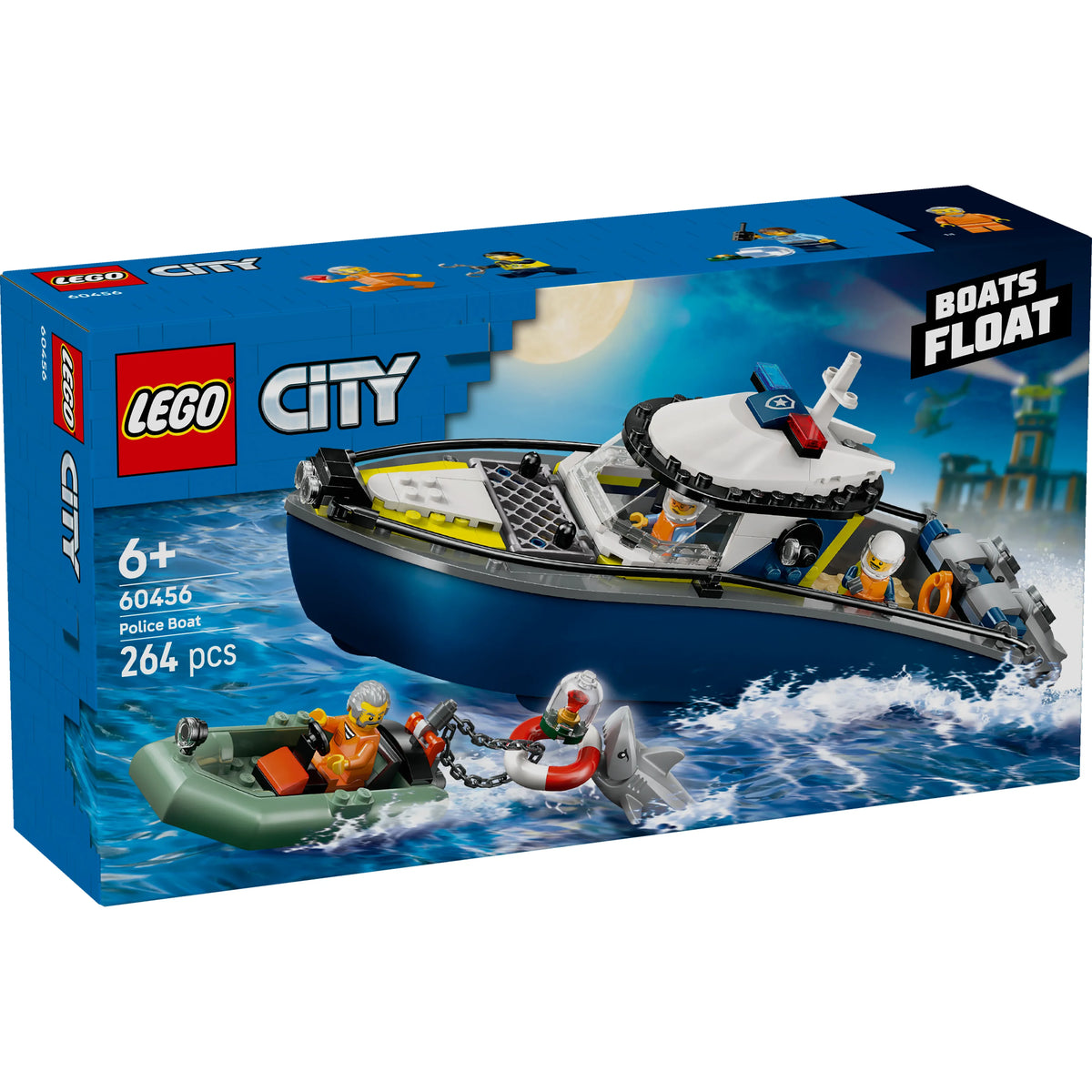 LEGO City Verfolgungsjagd im Polizeiboot 60456