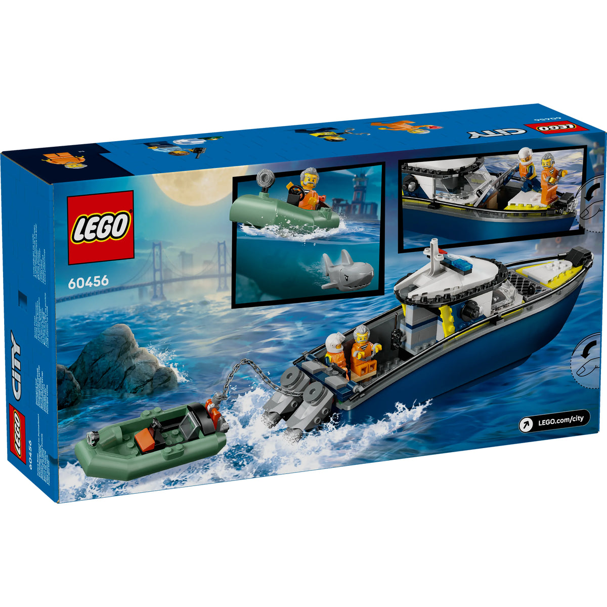 LEGO City Verfolgungsjagd im Polizeiboot 60456