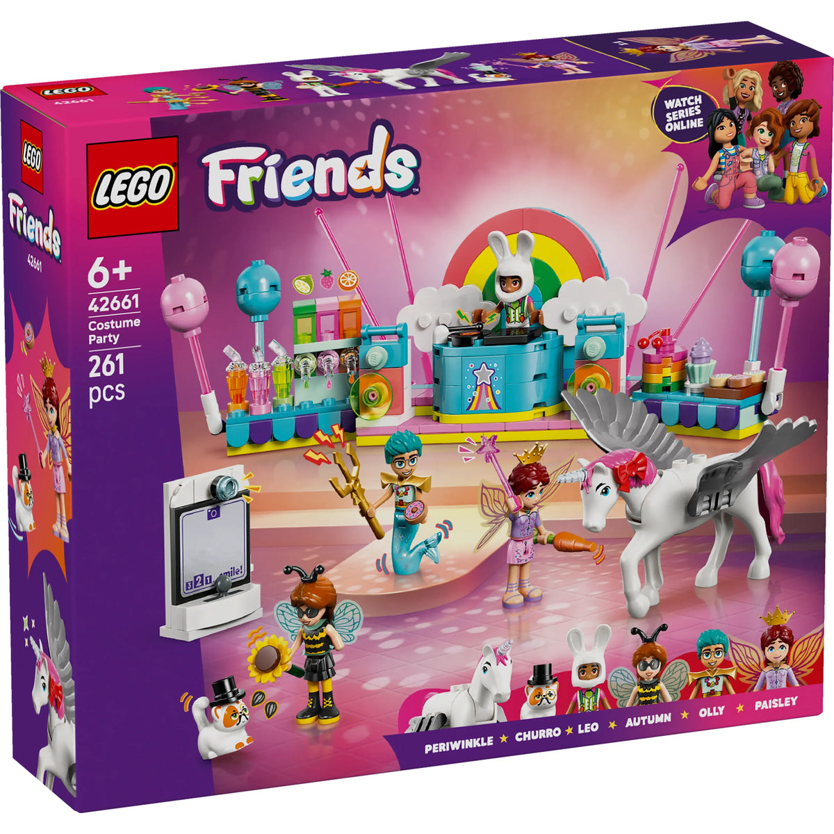 LEGO Friends Kostümparty mit Einhorn und Fee 42661