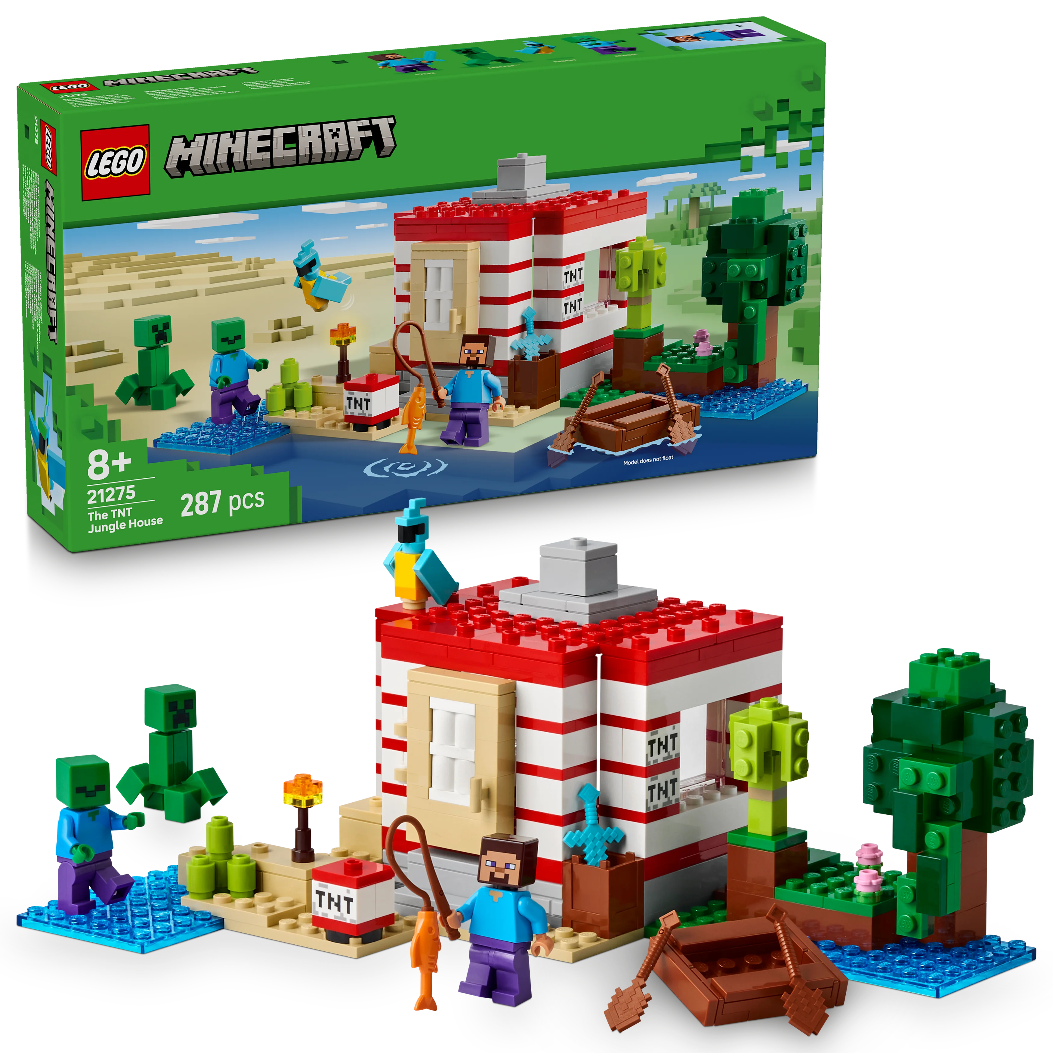 LEGO Minecraft Das TNT-Dschungelhaus 21275