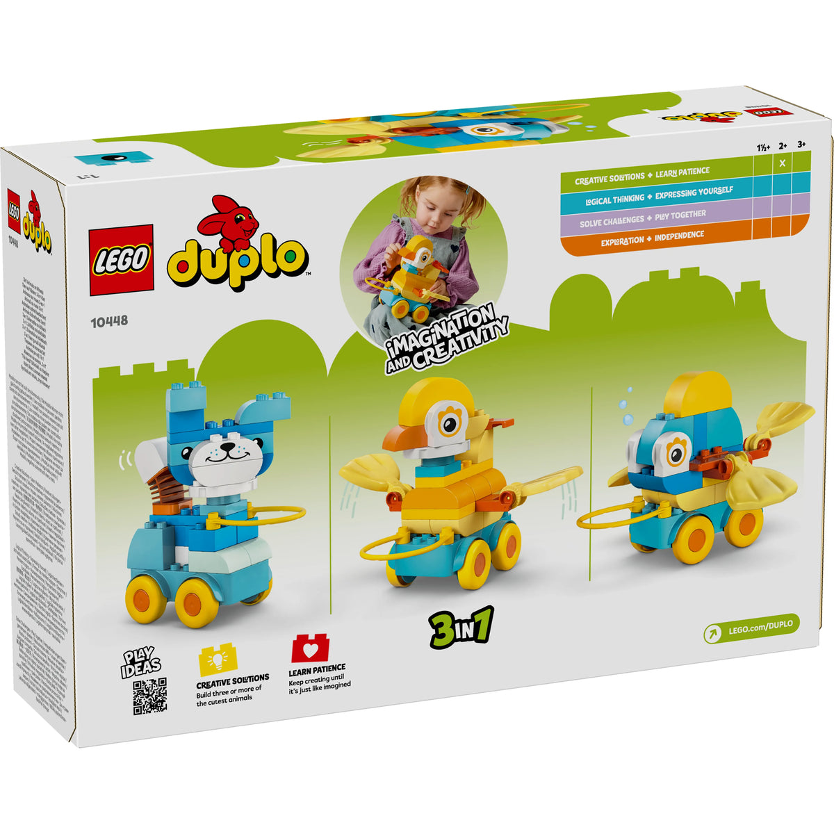 LEGO DUPLO Town Tiere auf Rädern 3-in-1-Set 10448