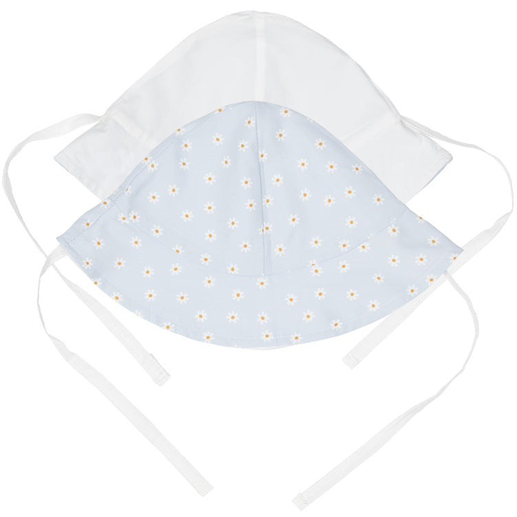 Little Dutch Wendebarer Sonnenhut Daisies Blue / White - size 2
