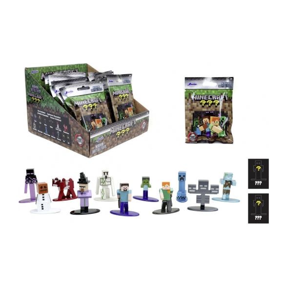 Jada Minecraft Blind Pack Nanofigs 13-sort.