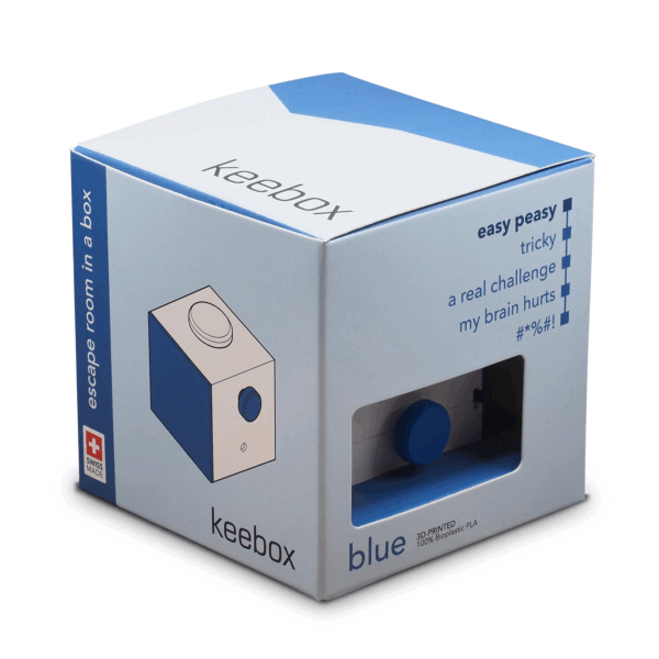 Keebox Rätselspiel blau