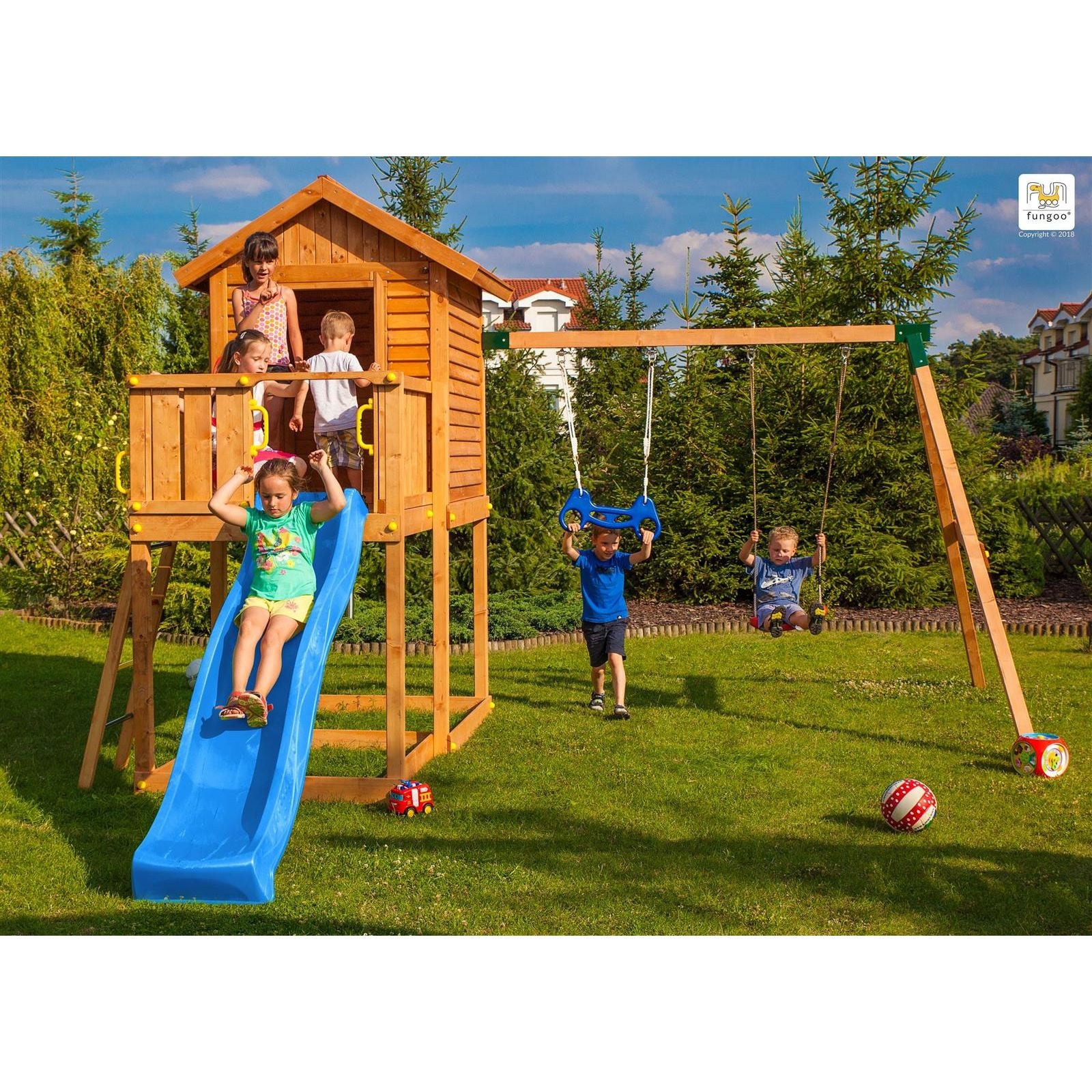 Fungoo SET MyHOUSE MOVE slide BLUE
