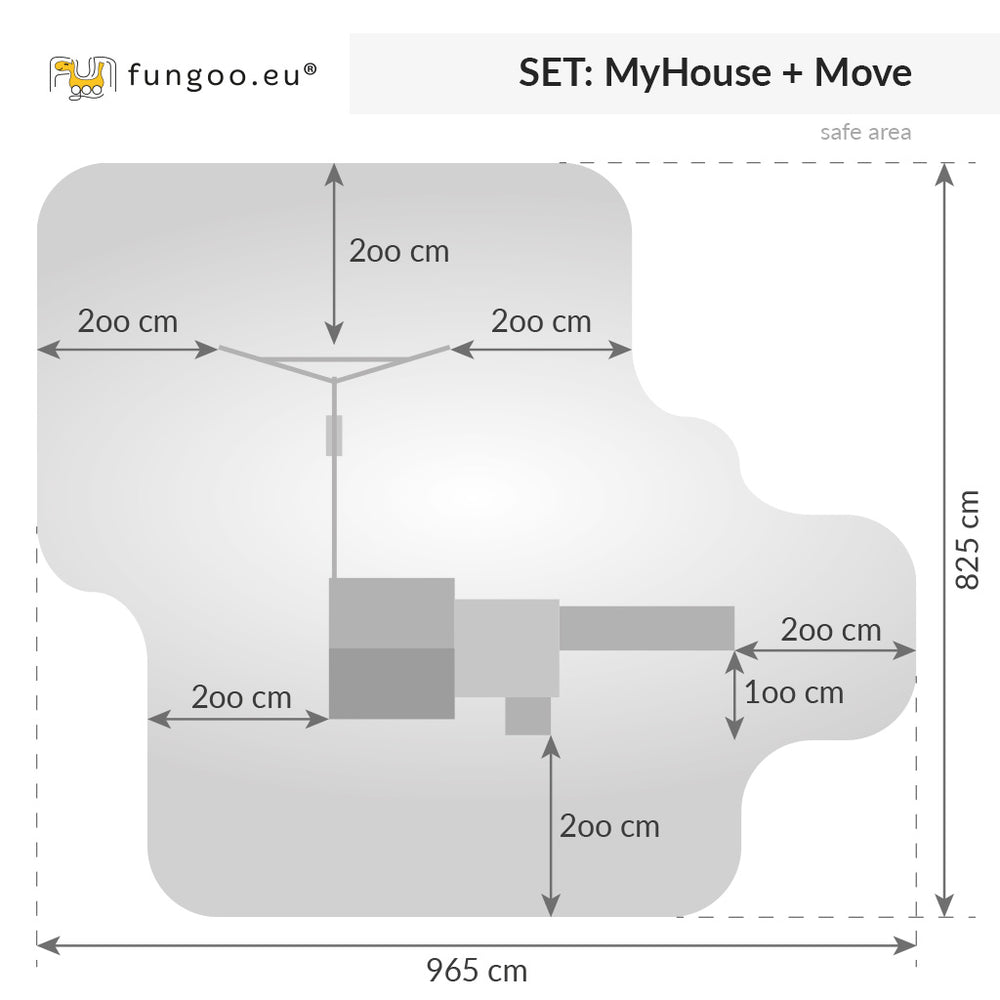 Fungoo SET MyHOUSE MOVE slide BLUE