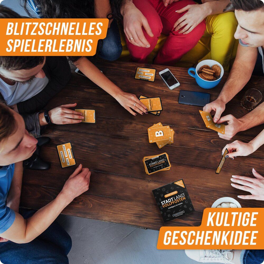 Stadt Land Vollpfosten - Das Kartenspiel - Classic Edition