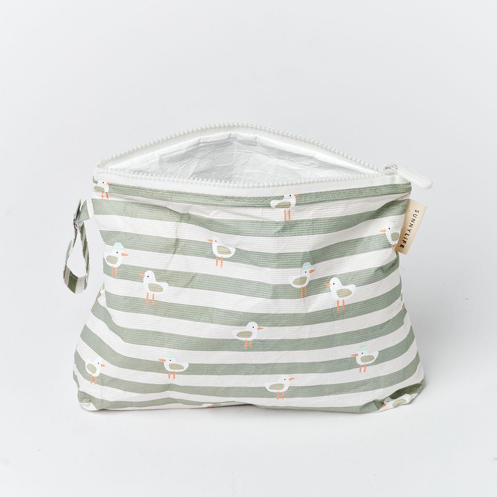 Sunnylife Kids Wasserdichte Tasche Sammy the Seagull Green Stripe