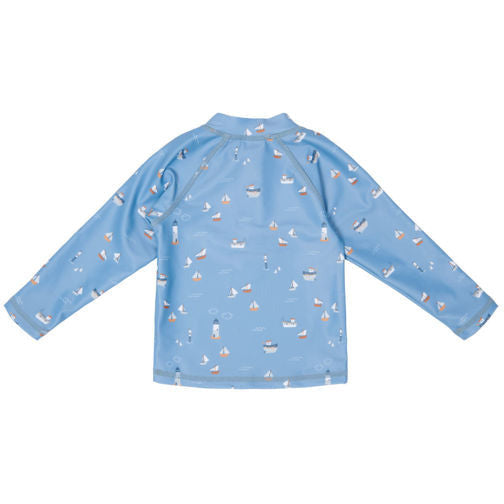 Little Dutch Schwimm T-Shirt langärmlig Sailors Bay Blue - 74/80