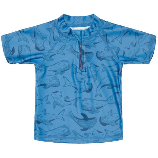 Little Dutch Schwimm T-Shirt kurzärmlig Sea Life Blue - 86/92