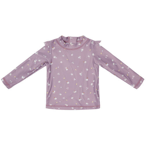 Little Dutch Schwimm T-Shirt langärmlig ruffles Mauve Blossom - 74/80